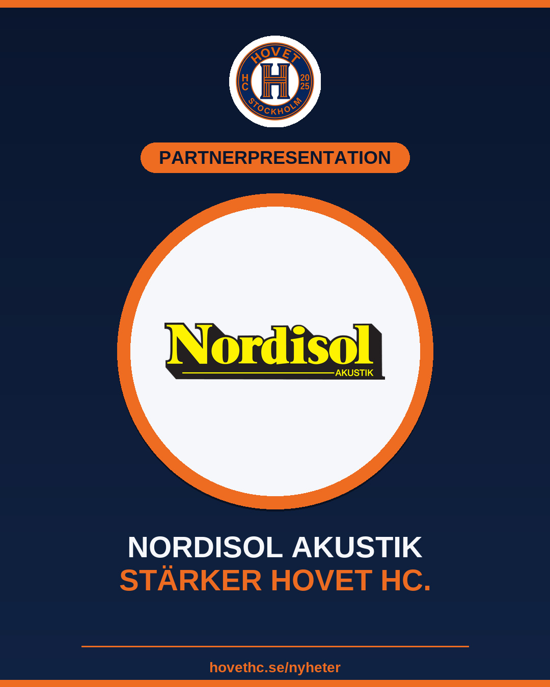 Nordisol Akustik stärker Hovet HC