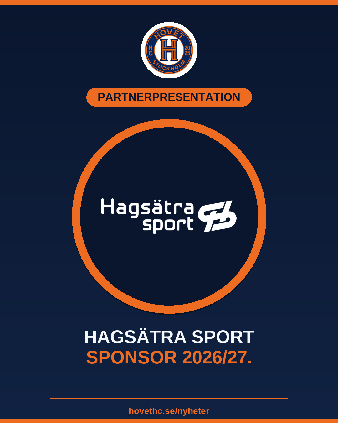 Hagsätra Sport sponsor för säsongen 2026/27