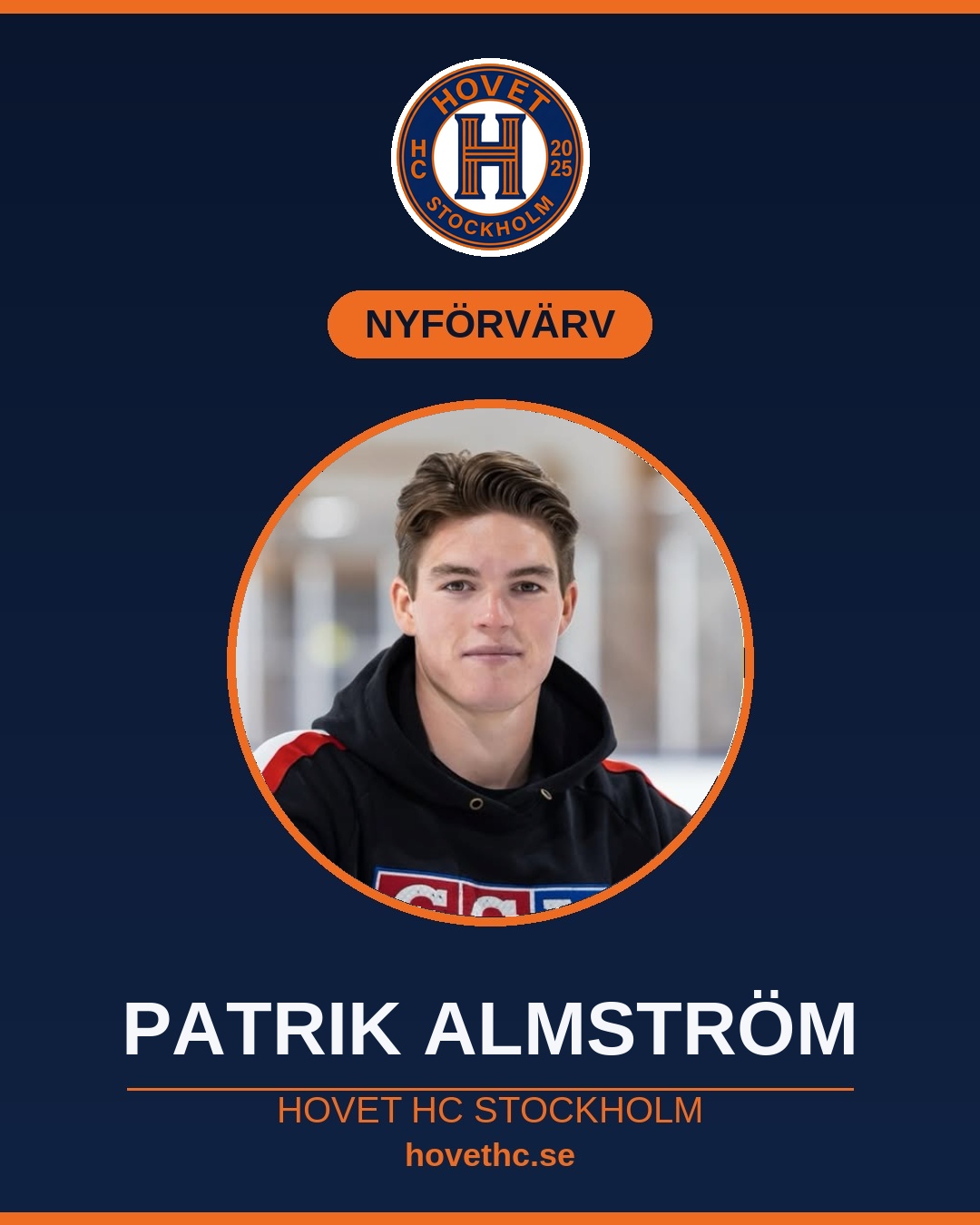 Patrik Almström ansluter till Hovet HC